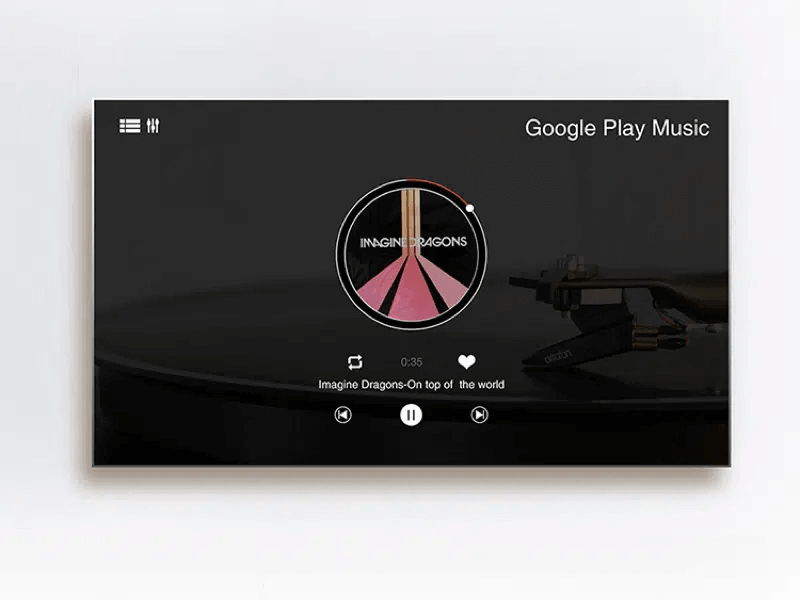 Google Play Music P615 TV